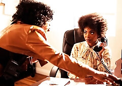 Lesbian revelation featuring perfect Misty Stone, Cali Caliente