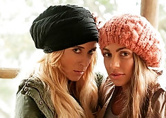 Glamorous lesbian sex with Aiden Ashley and Abigail Mac