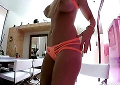 Golden-haired women Alix & Cherie get it on