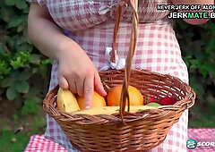 Monster Tits Fat Ass Curvy Brunette Jas Yordanov Solo - Outdoors striptease with BBW babe