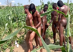 Nigerian Sissy Cockslut Group-fucked