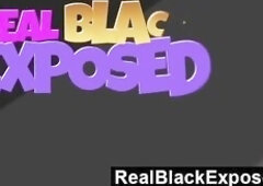 Dee Rida is a cute ebony hottie that just can not say no when asked to suck jock. After showing off her cameltoe this babe gets on her knees and sucks