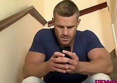 Muscle uk lad fucking balls deep with geezer