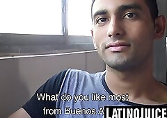 Straight Latino gets bred and covered for cash