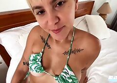 Cuckold Wanted To See Someone Fuck His Hot Wife So He Called Me - Cum Swallowing