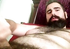 Birthday cumshot celebration