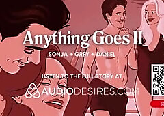 MFM Swinger Club 3some with Massage & Wang Sharing - ASMR Porn For Babes