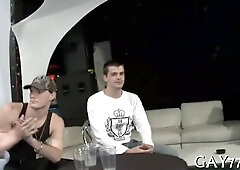 Stripper's Rump Stretched Out by Big Cock of a Homophobe