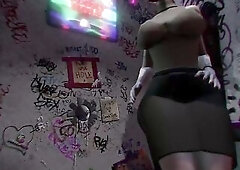 CG Woman Sees Futanari Wang Throughout Gap