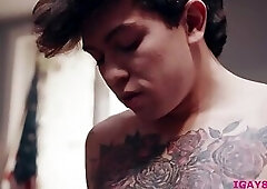 Hunk professor Nick Fitt analed Clark Davis tight asshole on the desk