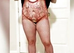 mother I'd like to fuck Hotwife Stripping Costume with Underware Beneath