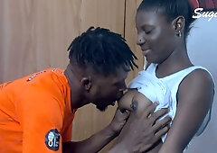 Nigerian lovers ignite passion in an empty house