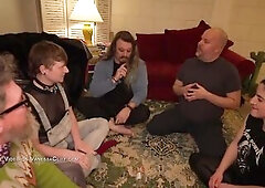 Trans and Yaoi Swinger Party: Face Screwing, Anal and Squirt Everywhere - Cliff Media