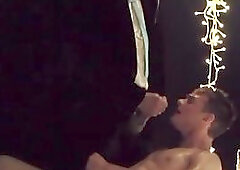 Religious taboo blowjob cumshot