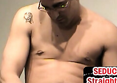 Vintage gaydaddy waits str8 guy who jerks cock to cum