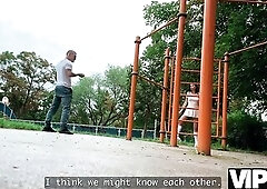 This guy expected no thing greater amount than a quiet break. This babe looked like any stranger passing throughout, pausing to rest. But when harmles