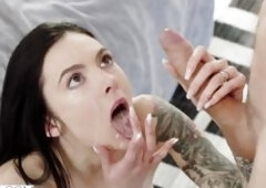 Marley Brinx Loves To Ride A Huge Cock