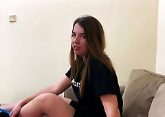 Wanted To Eat But Got Cum In Her Mouth  Real Amateur Homemade