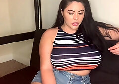 Appetizing hot babe solo video