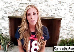 Samantha's BJ Causes a Creampie