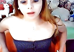 Naughty Tranny Huge Cock Show on Cam