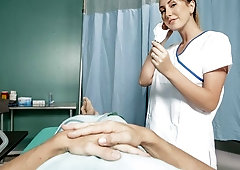 Busty hottie Brett Rossi is enjoying his hard and long dick