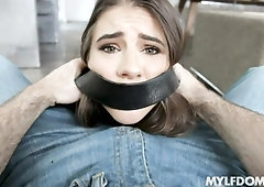 Beautiful brunette Tara Ashley is enjoying his long sausage