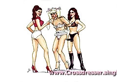 Tranny DreemZ CD Sissies in Bondage and Training