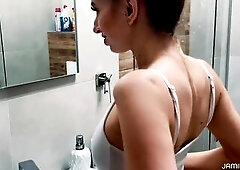 Teen Gal Provokes Her Boyfriend Who Is