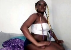 Alliyah Alecia puts on a sexy striptease that drives your husband wild