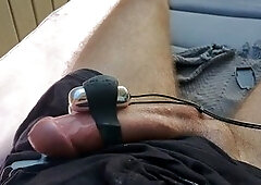 Straight dude ejaculates a tasty load early in the morning