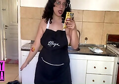 Apron Only Cooking Flan, Tits & Sweet Mess
