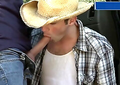 Cowboys Piss and Suck Outside of Truck
