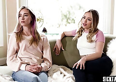 Hot lesbians fucks steamy new friend