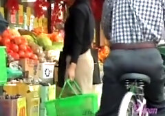 Metropolitan oriental tart is really stunned during fast sharking action