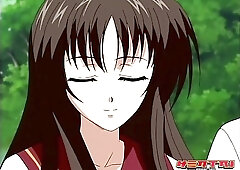 Slutty cartoon brunette wth big boobs is desperate to get fucked hard, until she cums