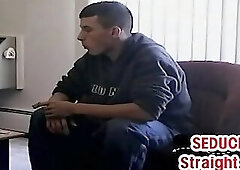 Amateur str8 guy solo jerks hairy dick for homemade gay porn