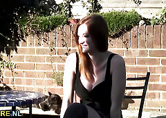 step grandpa fucks a big boobed teen outdoor