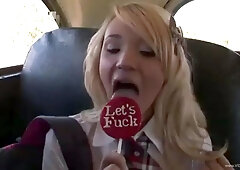 Bus Stop Girls ft. Gigi Rivera: Blowjob, Amateur  Babe Porn