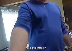 Hunt4k. dark haired sucks cock and gives vagina for drilling