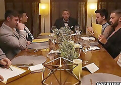 Hot gays take turns pounding Johnny Fords ass