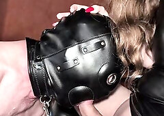 Trans female-dominator screws her stupid compliant whom this babe turned into an yielding and deviant doxy