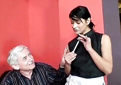 Hawt teen waitress gives a unfathomable oral-sex to an old pig. Amoral true stories. Real Time.