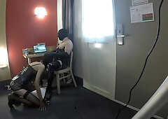 Docile Submissive Games with a TV CD1w