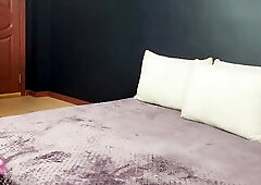 When my spouse's ally stayed at our abode, I secretly entered his room and had myself banged.