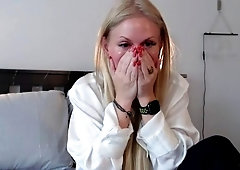 Soloing hotties Casca Akashova and Lilly Bell fuck on the webcam