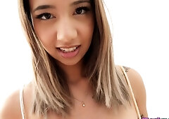 SpankMonster-Dripping Wet Tight Pink Asian Pussy Fuck