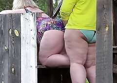 Behind the scenes aged big beautiful woman lesbo girlfriends.