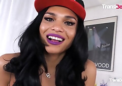 Trans Babe Nauana Lima Dirty Threeway With Straight Guys