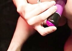 Sissy Crossdresser rides a pair of her dildos and gets her butt valuable and soaked with lube. It's such a constricted little anal opening, this 